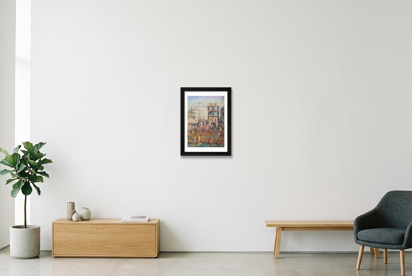 Varanasi — A4 (21×30cm, 8×12") Black Frame