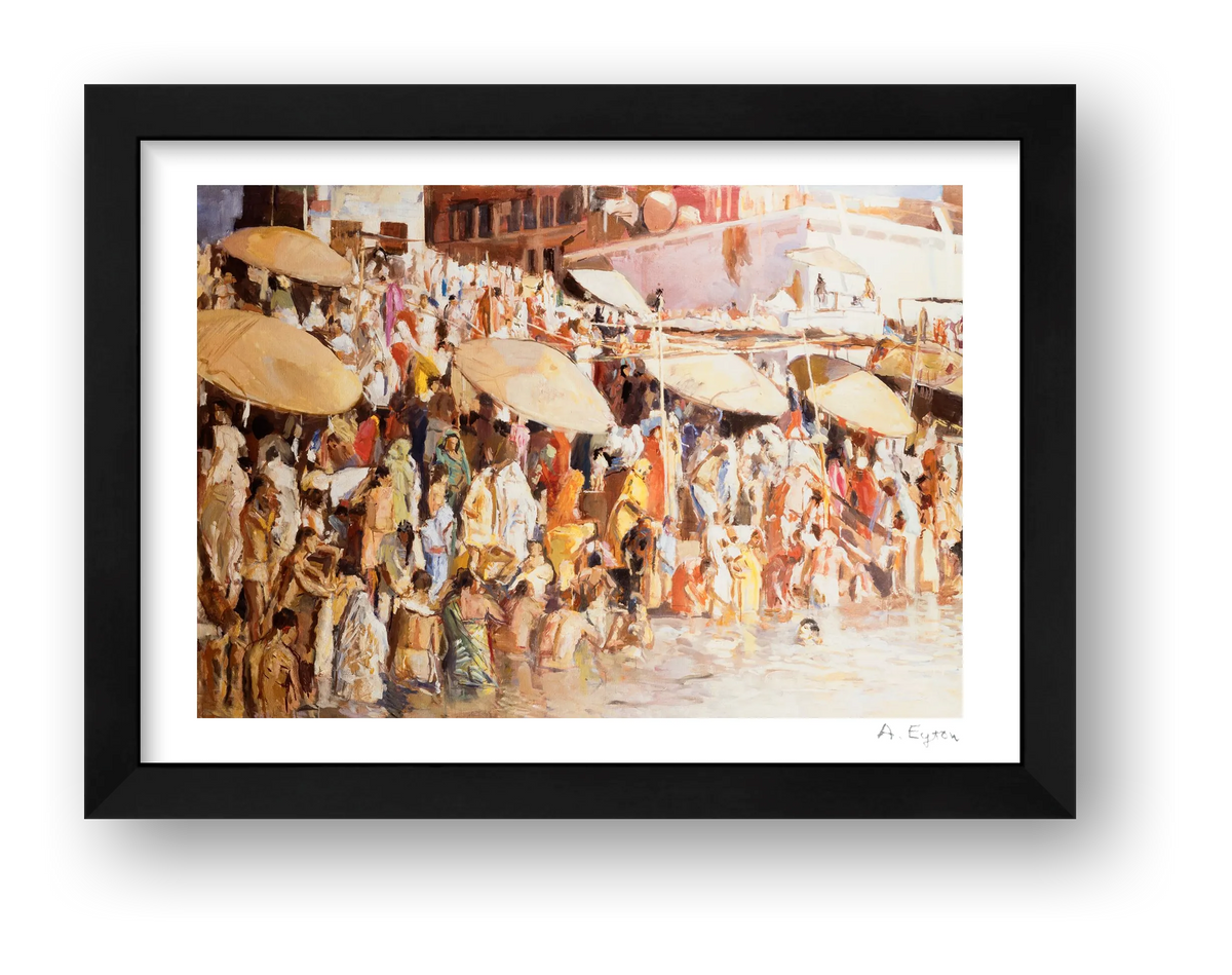 Varanasi Umbrellas — framed