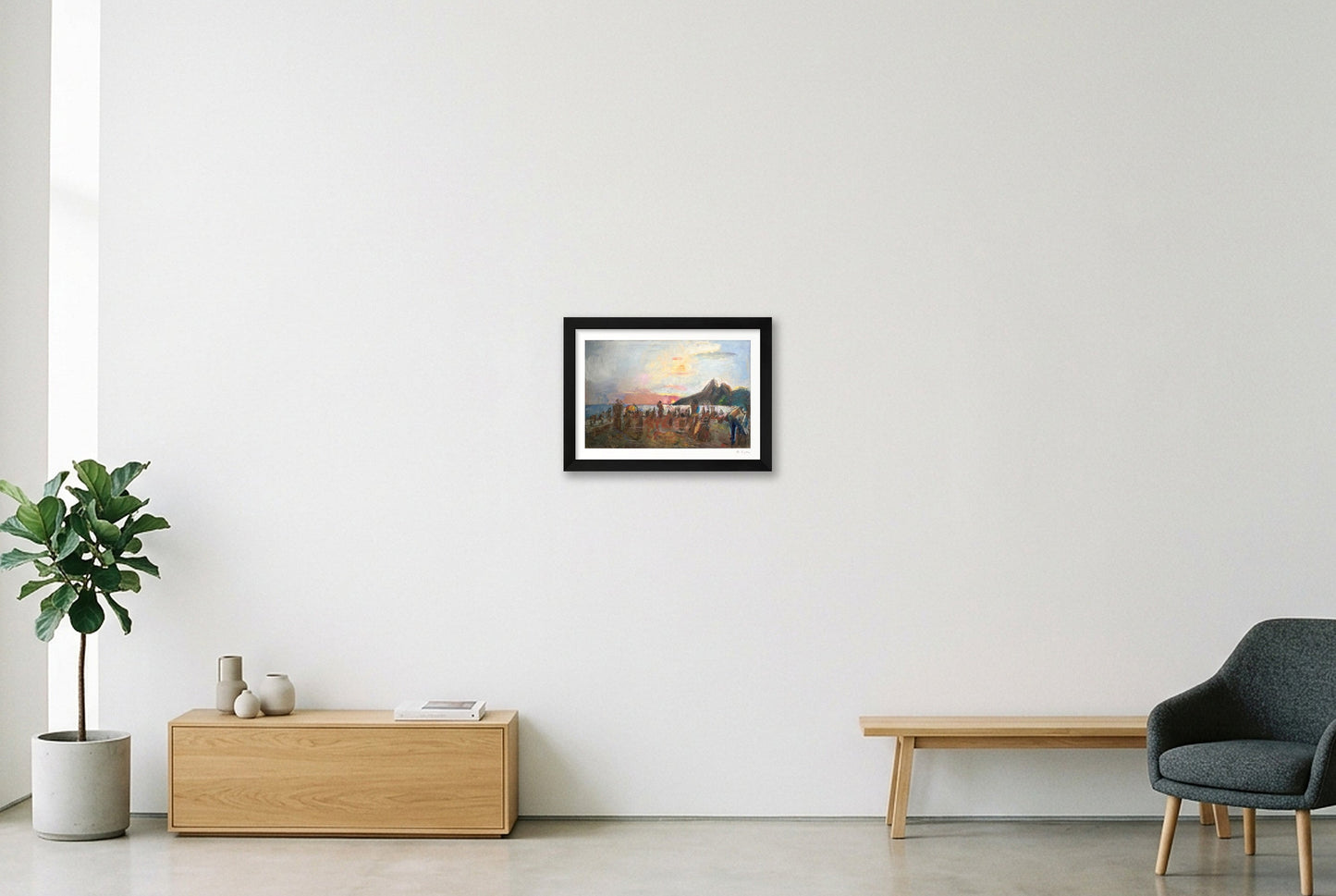 Ipenema Beach, Brazil — A4 (30×21cm, 12×8") Black Frame