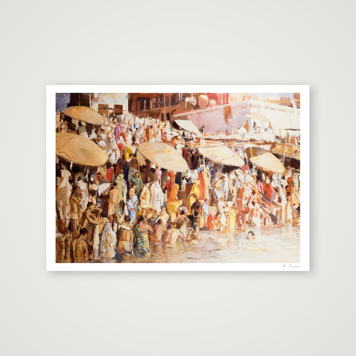 Varanasi Umbrellas — A1 (84×59cm, 33×23") Print only