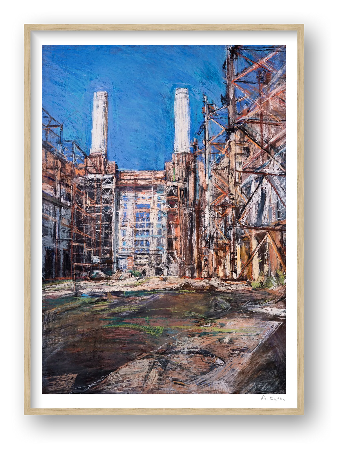 Battersea Power Station Interior  — framed