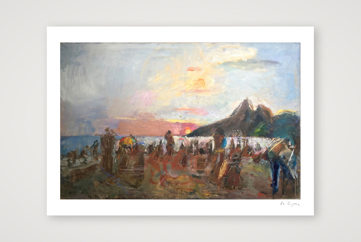 Ipenema Beach, Brazil — A3 (42×30cm, 17×12") Print only