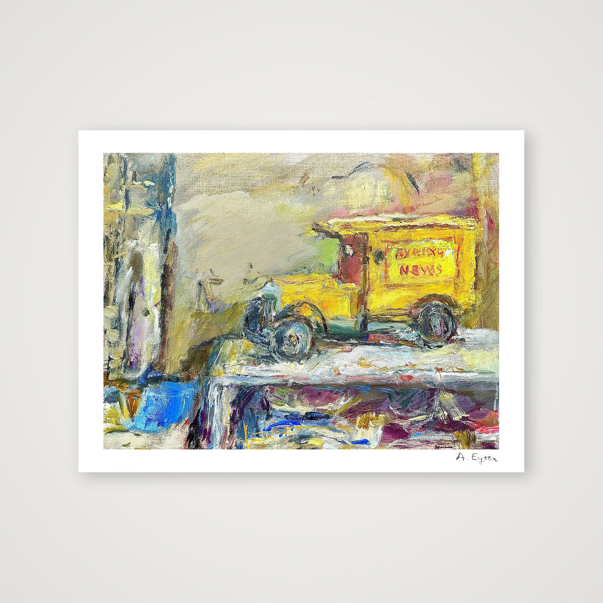 The Evening News Van — 30×23cm, 12×9" Print only