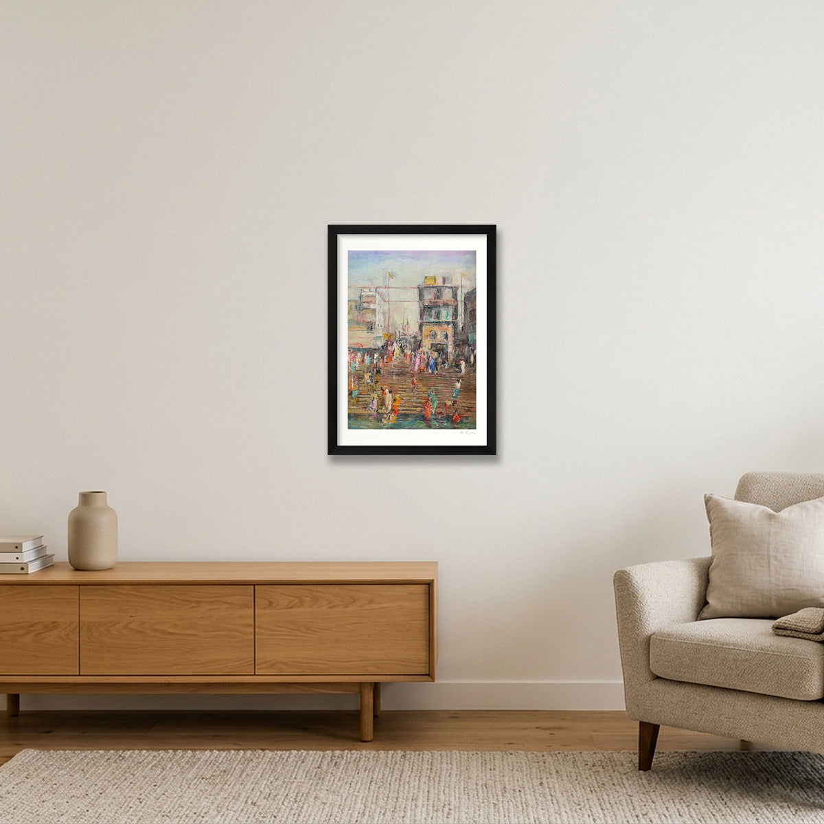 Varanasi — A3 (30×42cm, 12×17") Black Frame