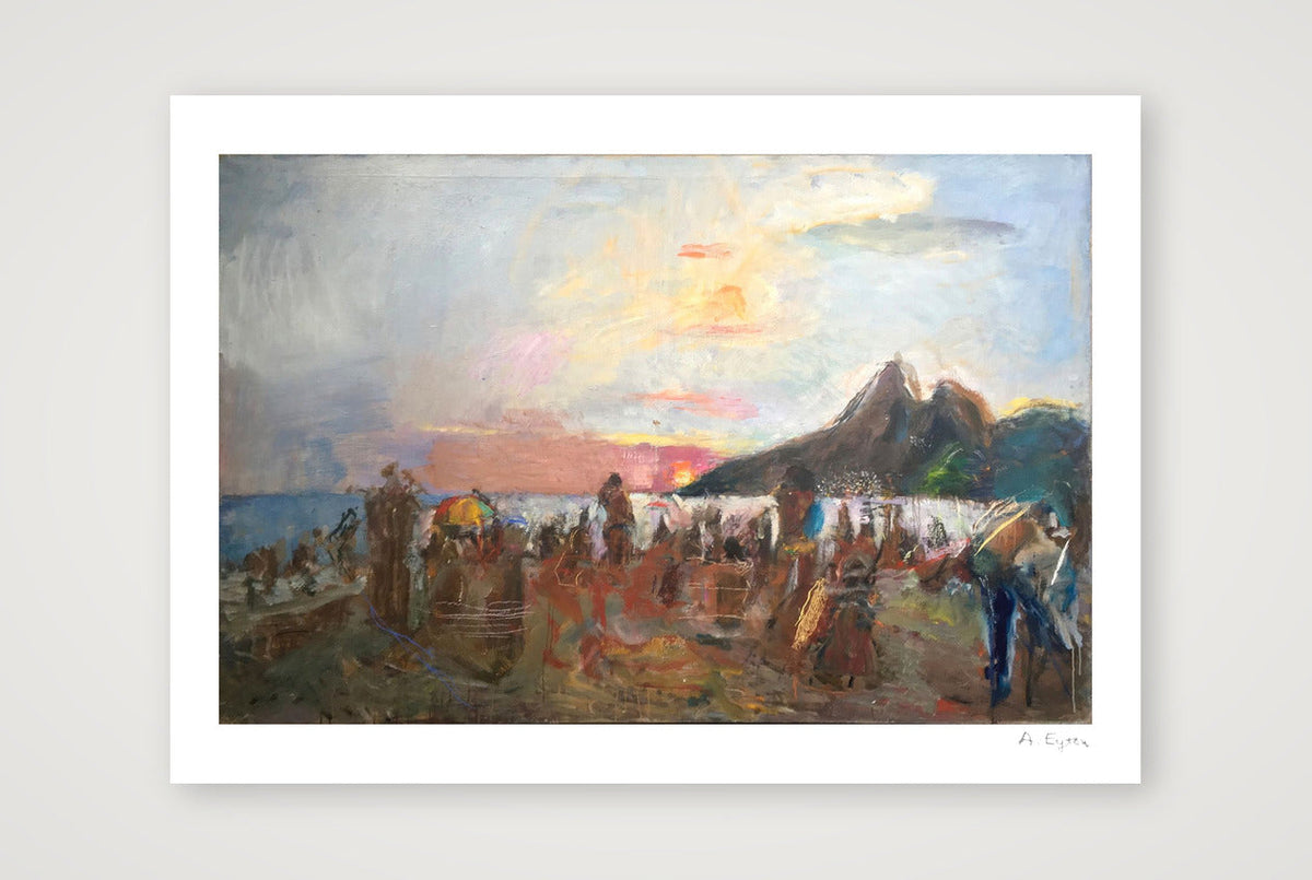 Ipenema Beach, Brazil — A3 (42×30cm, 16×12") Print only