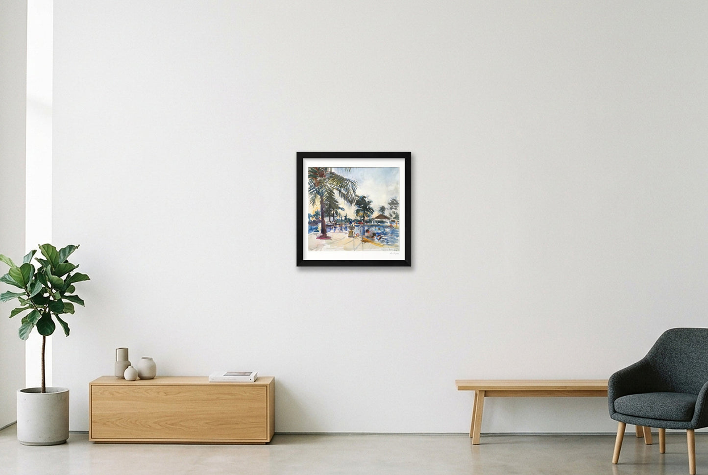 Sri Lanka — 30×30cm, 12×12" Black Frame
