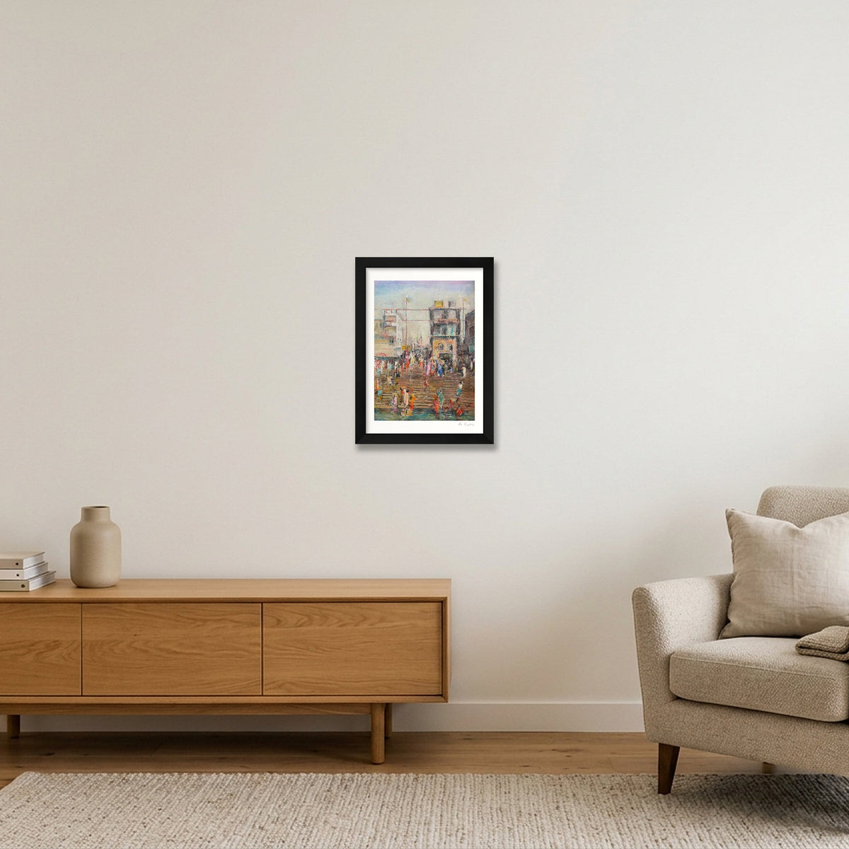 Varanasi — A4 (21×30cm, 8×12") Black Frame