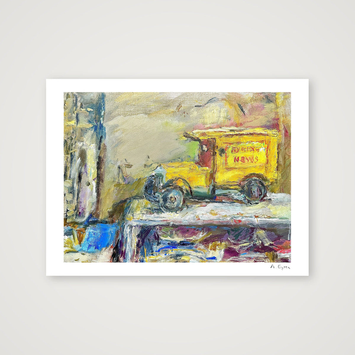 The Evening News Van — 40×30cm, 16×12" Print only